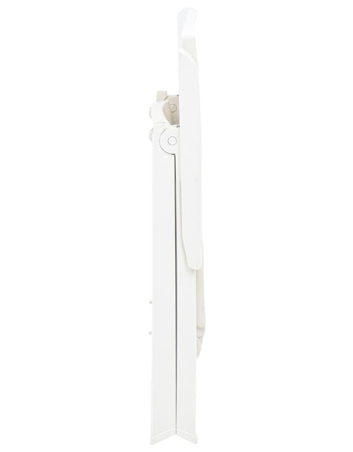 Încărcați imaginea în vizualizatorul Galerie, Scaune de grădină rabatabile, 2 buc., alb, plastic - Lando
