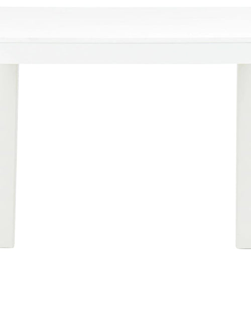 Загрузите изображение в средство просмотра галереи, Masă de grădină cu 2 bănci, alb, plastic Lando - Lando
