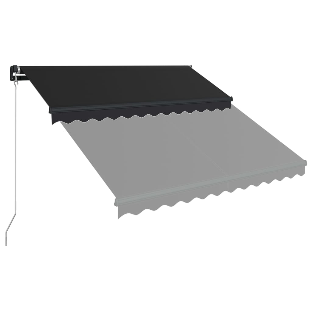 Copertină retractabilă manual cu LED, antracit, 350 x 250 cm Lando - Lando