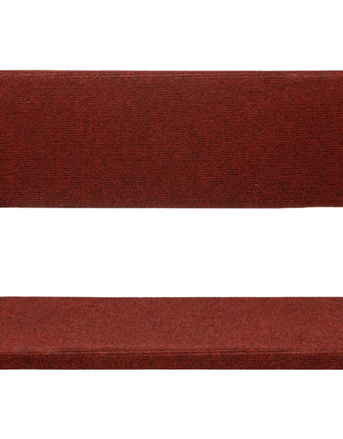 Încărcați imaginea în vizualizatorul Galerie, Covorașe de scări cusătură punch, 15 buc., roșu, 65x21x4 cm - Lando
