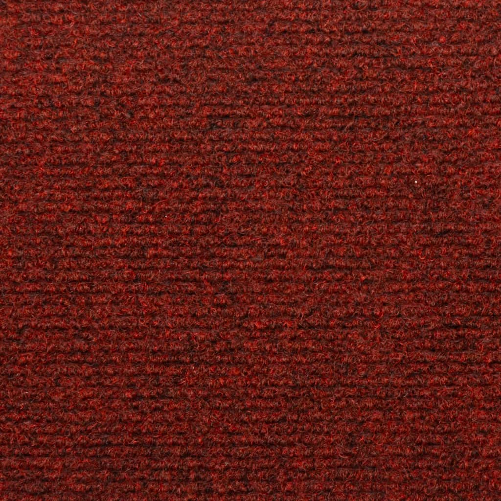 Covorașe de scări cusătură punch, 15 buc., roșu, 65x21x4 cm - Lando