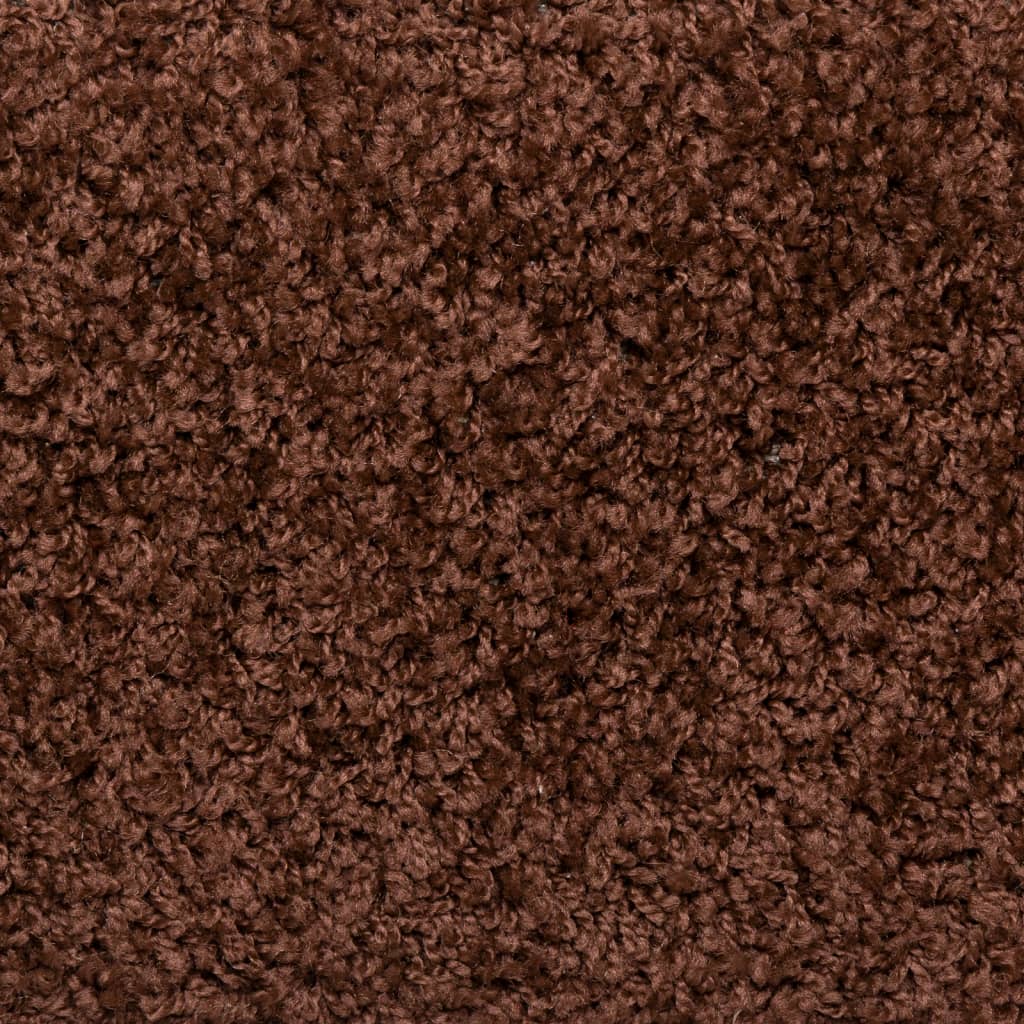 Covorașe de trepte de scară, 15 buc., maro, 65x21x4 cm - Lando