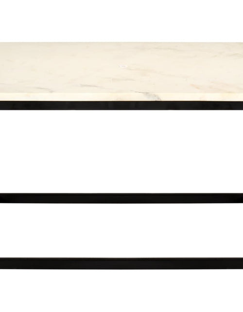 Încărcați imaginea în vizualizatorul Galerie, Măsuță de cafea alb 60x60x35 cm piatră naturală aspect marmură Lando - Lando
