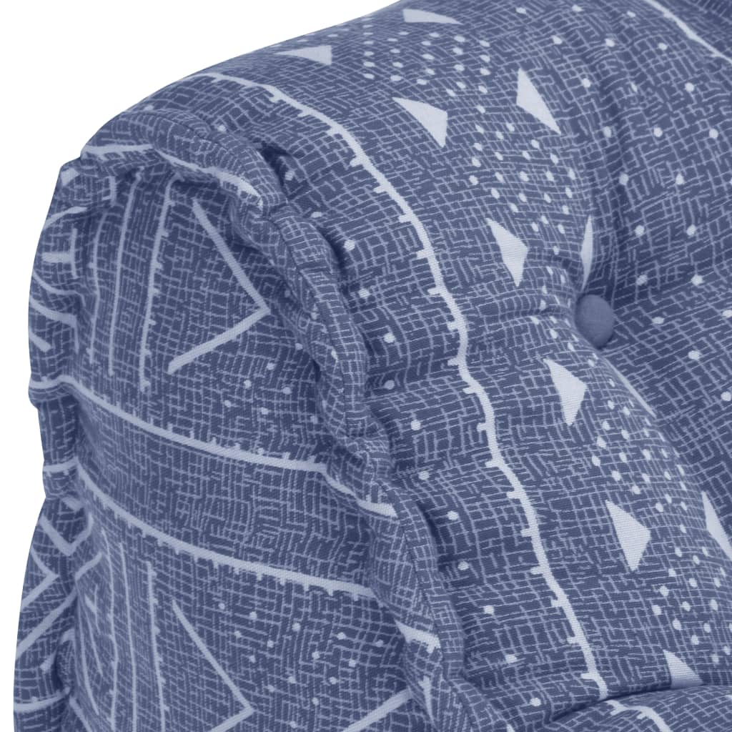 Fotoliu puf modular, indigo, material textil Lando - Lando