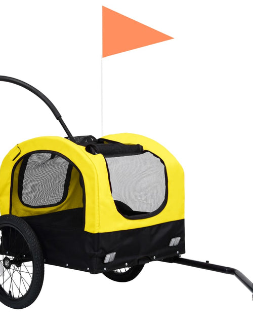 Încărcați imaginea în vizualizatorul Galerie, Remorcă bicicletă &amp; cărucior 2-în-1 animale, galben și negru Lando - Lando
