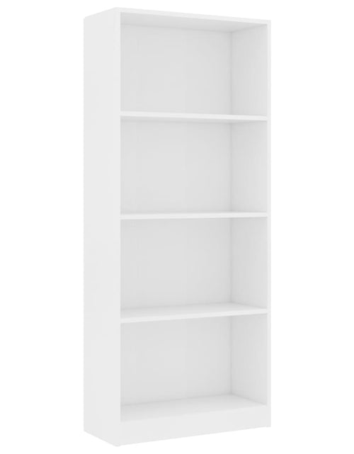 Încărcați imaginea în vizualizatorul Galerie, Bibliotecă cu 4 rafturi, alb, 60x24x142 cm, PAL Lando - Lando

