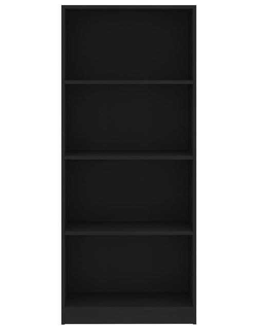 Încărcați imaginea în vizualizatorul Galerie, Bibliotecă cu 4 rafturi, negru, 60 x 24 x 142 cm, PAL Lando - Lando
