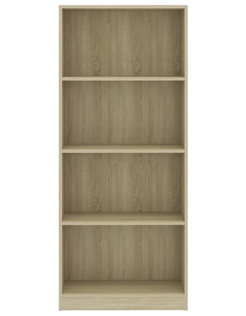 Загрузите изображение в средство просмотра галереи, Bibliotecă cu 4 rafturi, stejar sonoma, 60x24x142 cm, PAL Lando - Lando
