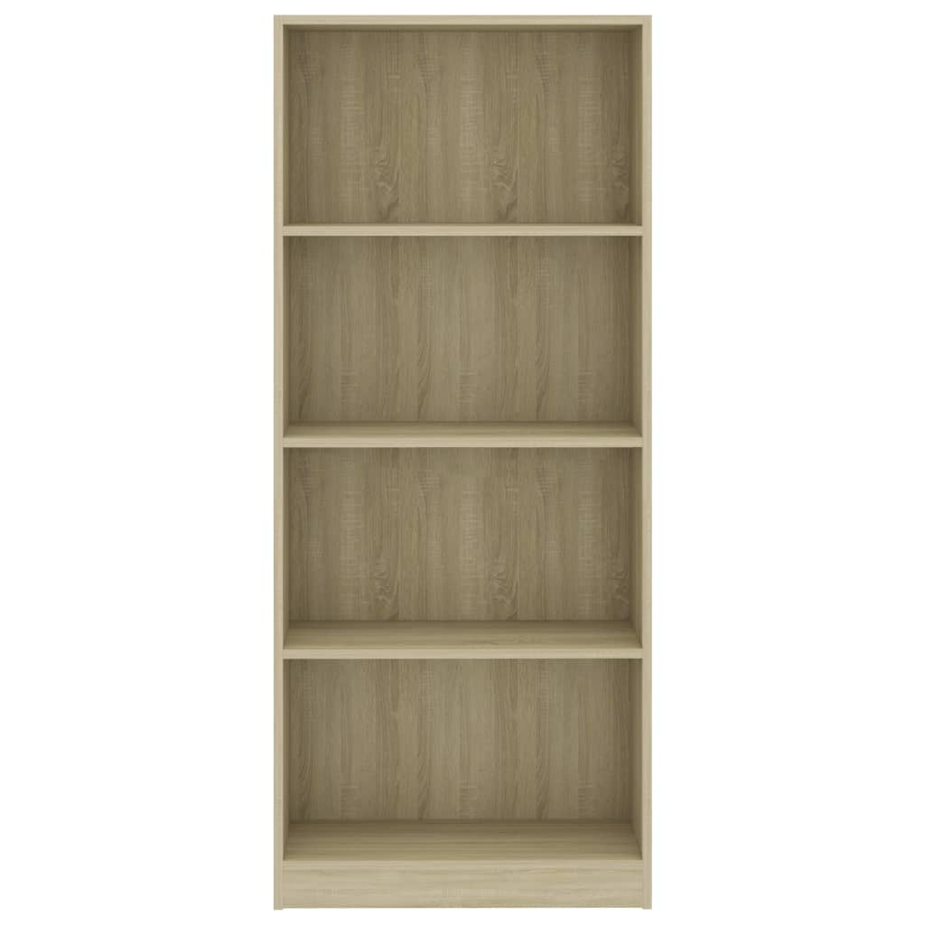 Bibliotecă cu 4 rafturi, stejar sonoma, 60x24x142 cm, PAL Lando - Lando