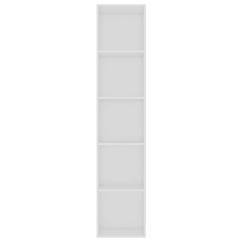 Bibliotecă, alb, 40x30x189 cm, PAL Lando - Lando