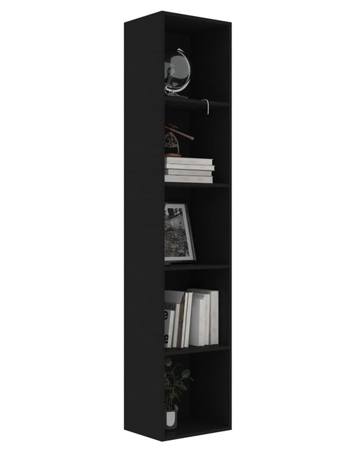 Încărcați imaginea în vizualizatorul Galerie, Bibliotecă, negru, 40x30x189 cm, PAL - Lando
