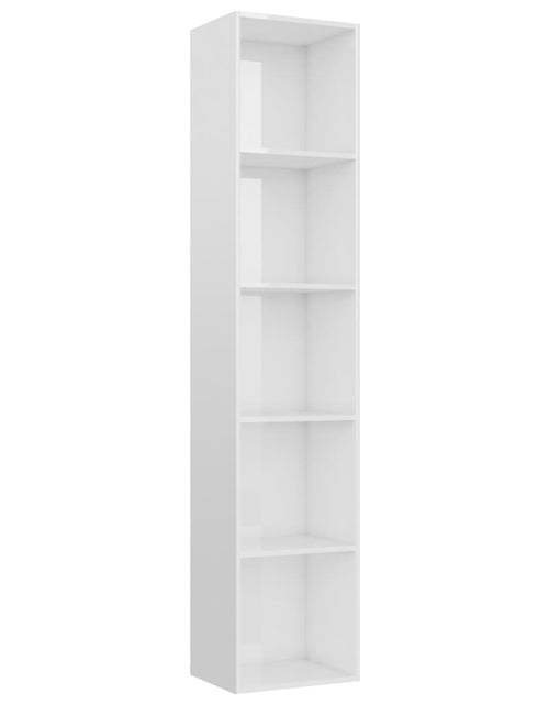 Încărcați imaginea în vizualizatorul Galerie, Bibliotecă, alb extralucios, 40x30x189 cm, PAL Lando - Lando
