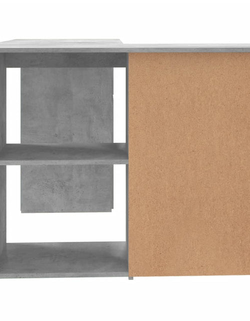 Încărcați imaginea în vizualizatorul Galerie, Birou de colț, gri beton, 145 x 100 x 76 cm, PAL - Lando
