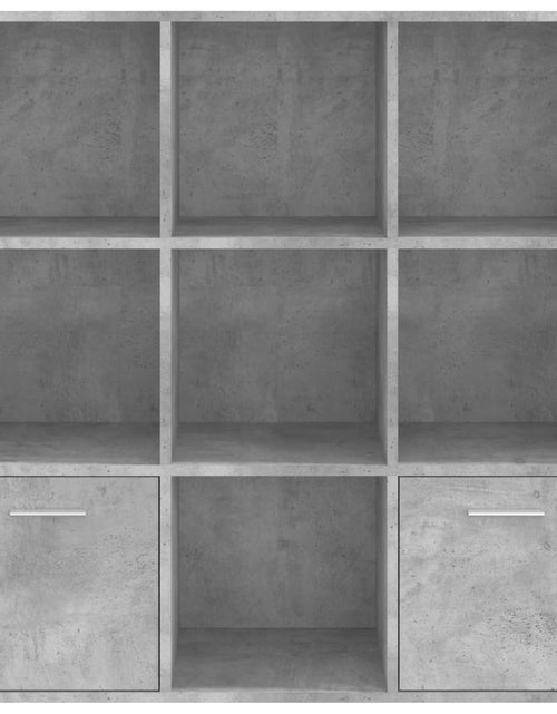 Загрузите изображение в средство просмотра галереи, Bibliotecă, gri beton, 98x30x98 cm, lemn compozit Lando - Lando
