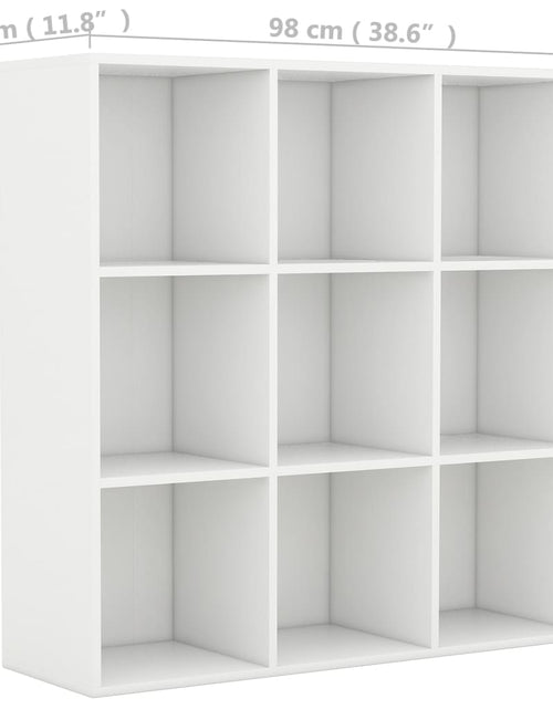 Încărcați imaginea în vizualizatorul Galerie, Bibliotecă, alb, 98 x 30 x 98 cm, PAL Lando - Lando
