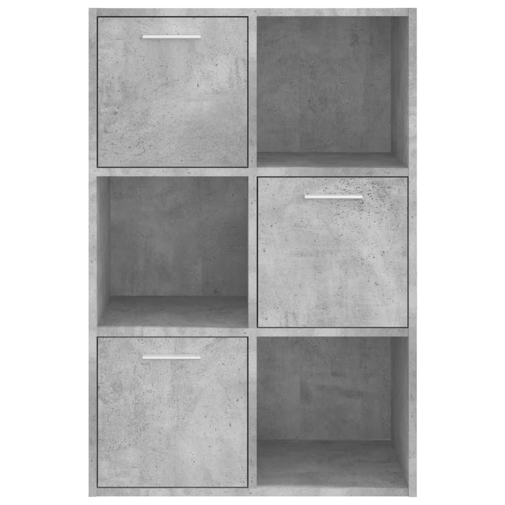 Dulap de depozitare, gri beton, 60 x 29,5 x 90 cm, PAL Lando - Lando