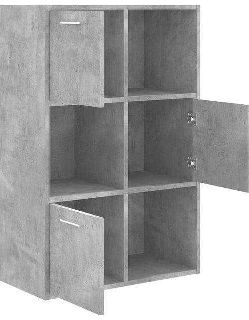 Încărcați imaginea în vizualizatorul Galerie, Dulap de depozitare, gri beton, 60 x 29,5 x 90 cm, PAL Lando - Lando
