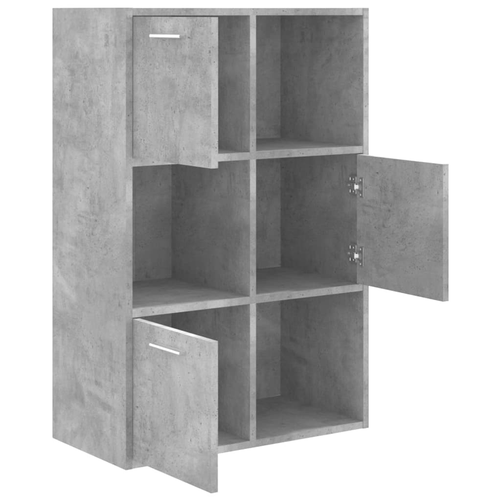 Dulap de depozitare, gri beton, 60 x 29,5 x 90 cm, PAL Lando - Lando