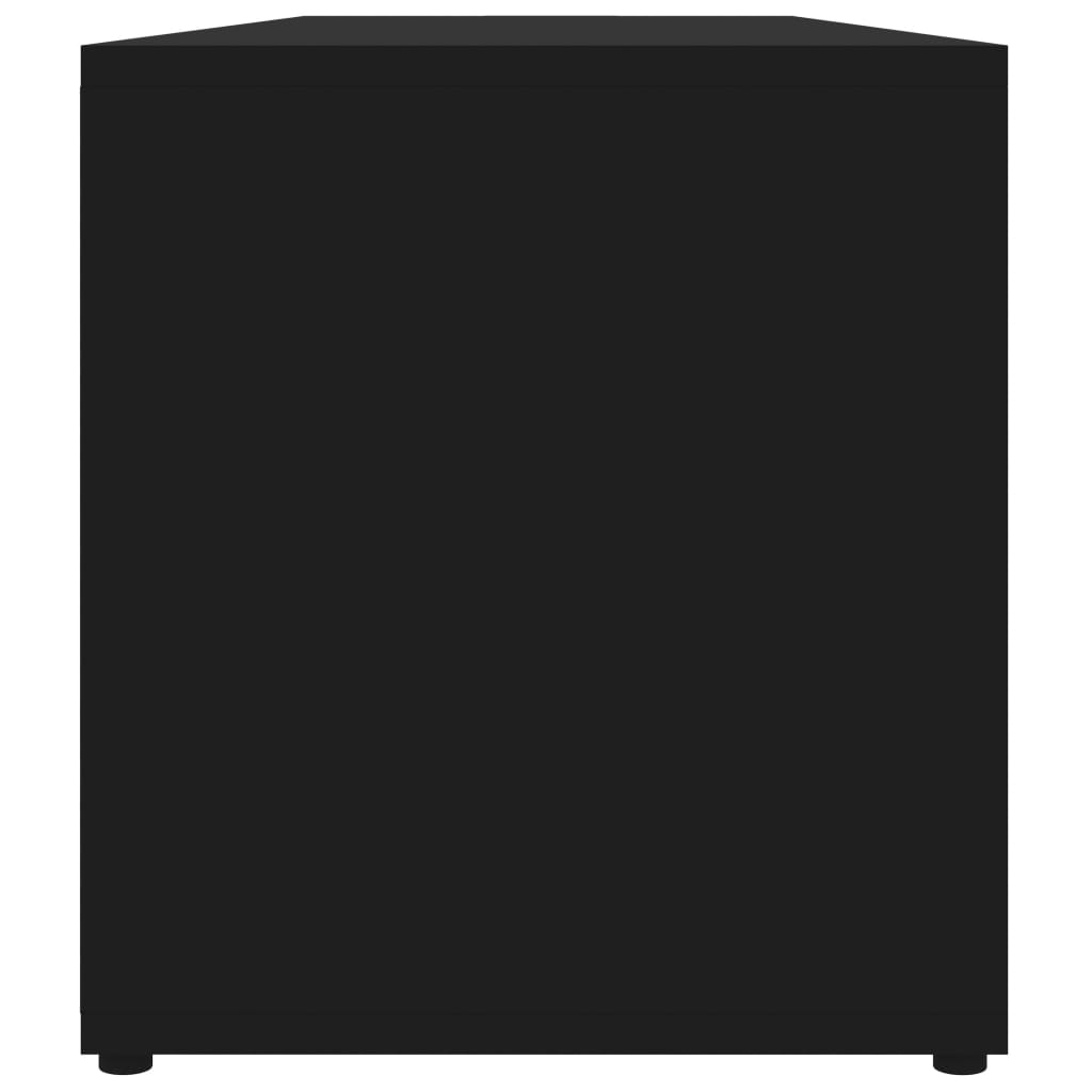 Comodă TV, negru, 120 x 34 x 37 cm, PAL Lando - Lando