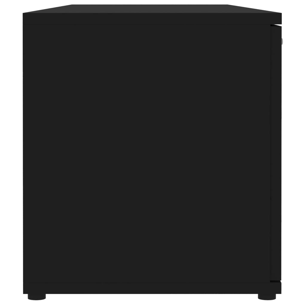 Comodă TV, negru, 120 x 34 x 37 cm, PAL - Lando