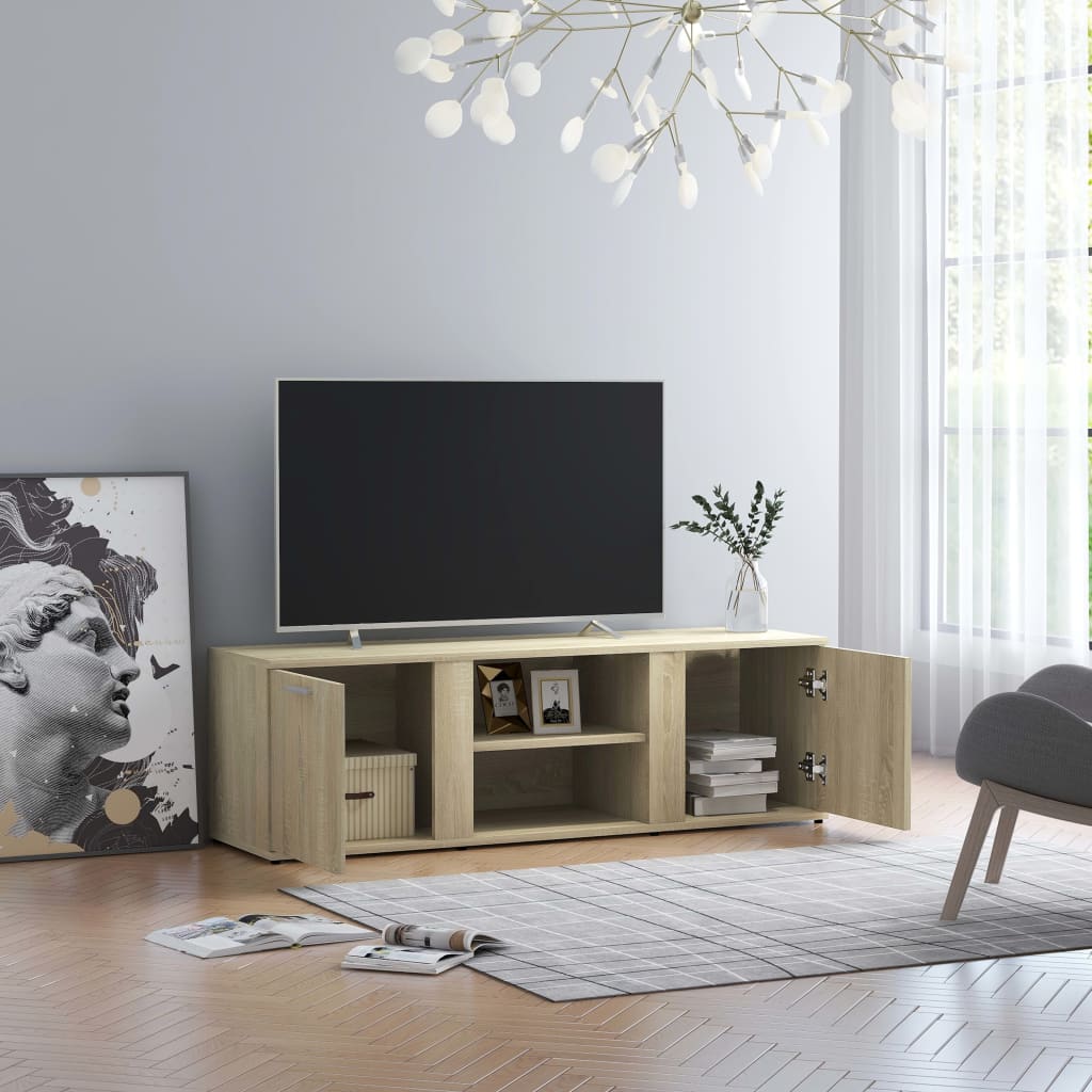 Comodă TV, stejar Sonoma, 120 x 34 x 37 cm, PAL - Lando