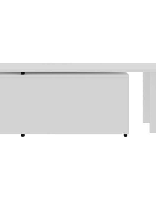 Загрузите изображение в средство просмотра галереи, Măsuță de cafea, alb, 150 x 50 x 35 cm, PAL Lando - Lando
