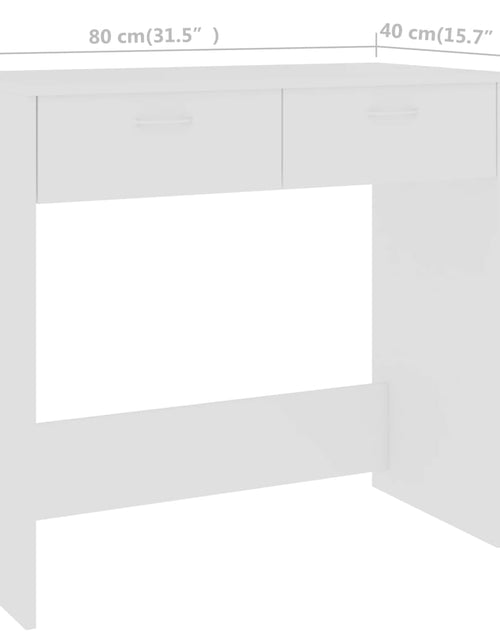 Загрузите изображение в средство просмотра галереи, Birou, alb, 80 x 40 x 75 cm, PAL - Lando
