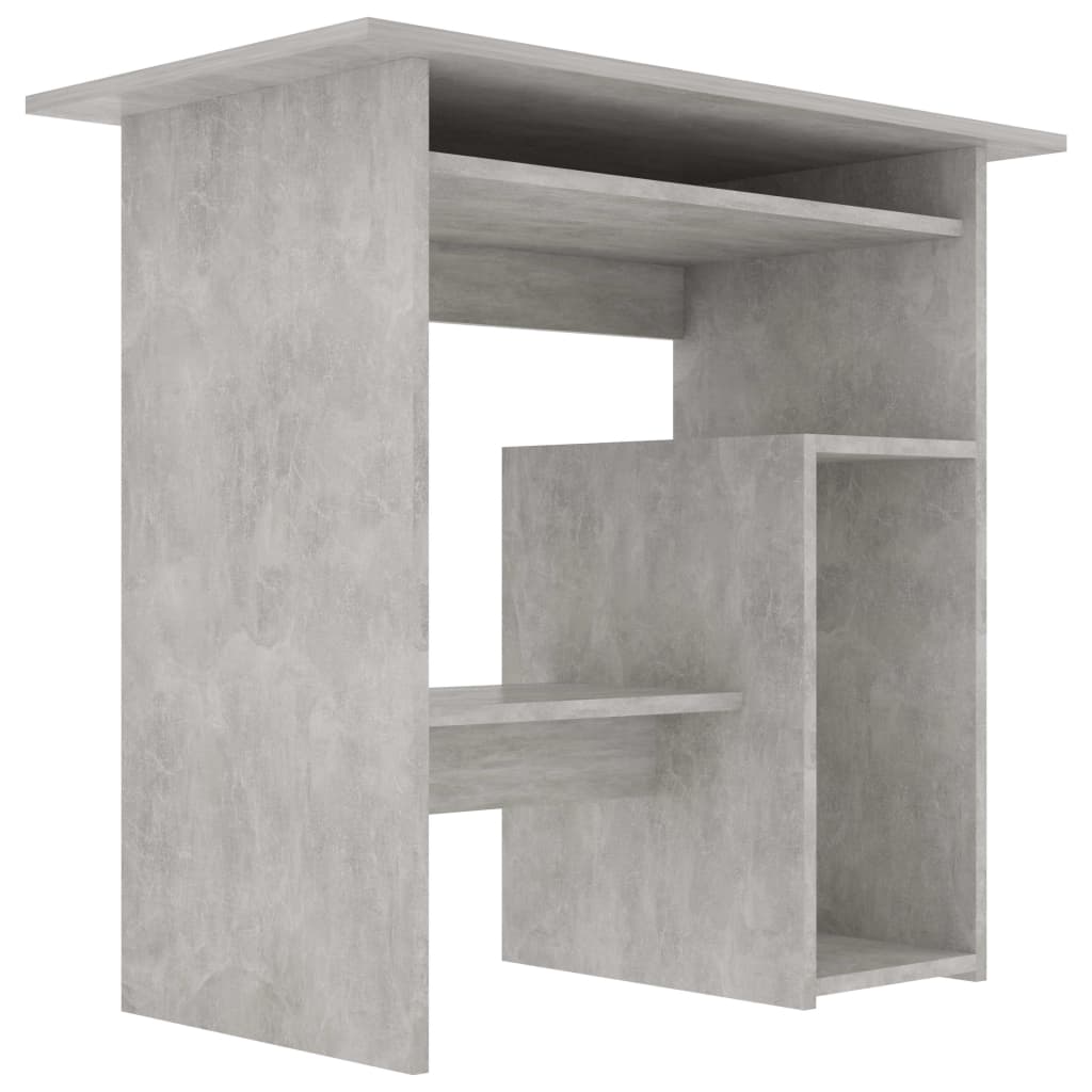 Birou, gri beton, 80 x 45 x 74 cm, PAL - Lando