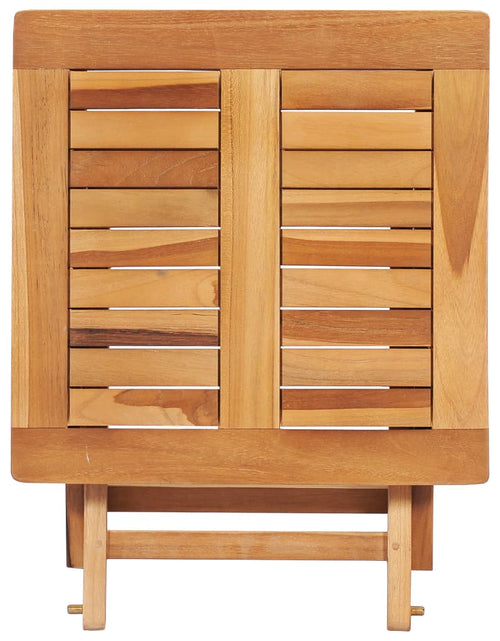 Încărcați imaginea în vizualizatorul Galerie, Șezlonguri, 2 buc., cu masă, lemn masiv de tec - Lando

