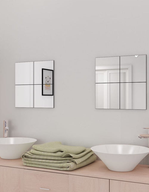 Încărcați imaginea în vizualizatorul Galerie, Plăci de oglindă fără ramă, 16 buc., 20,5 cm, sticlă Lando - Lando
