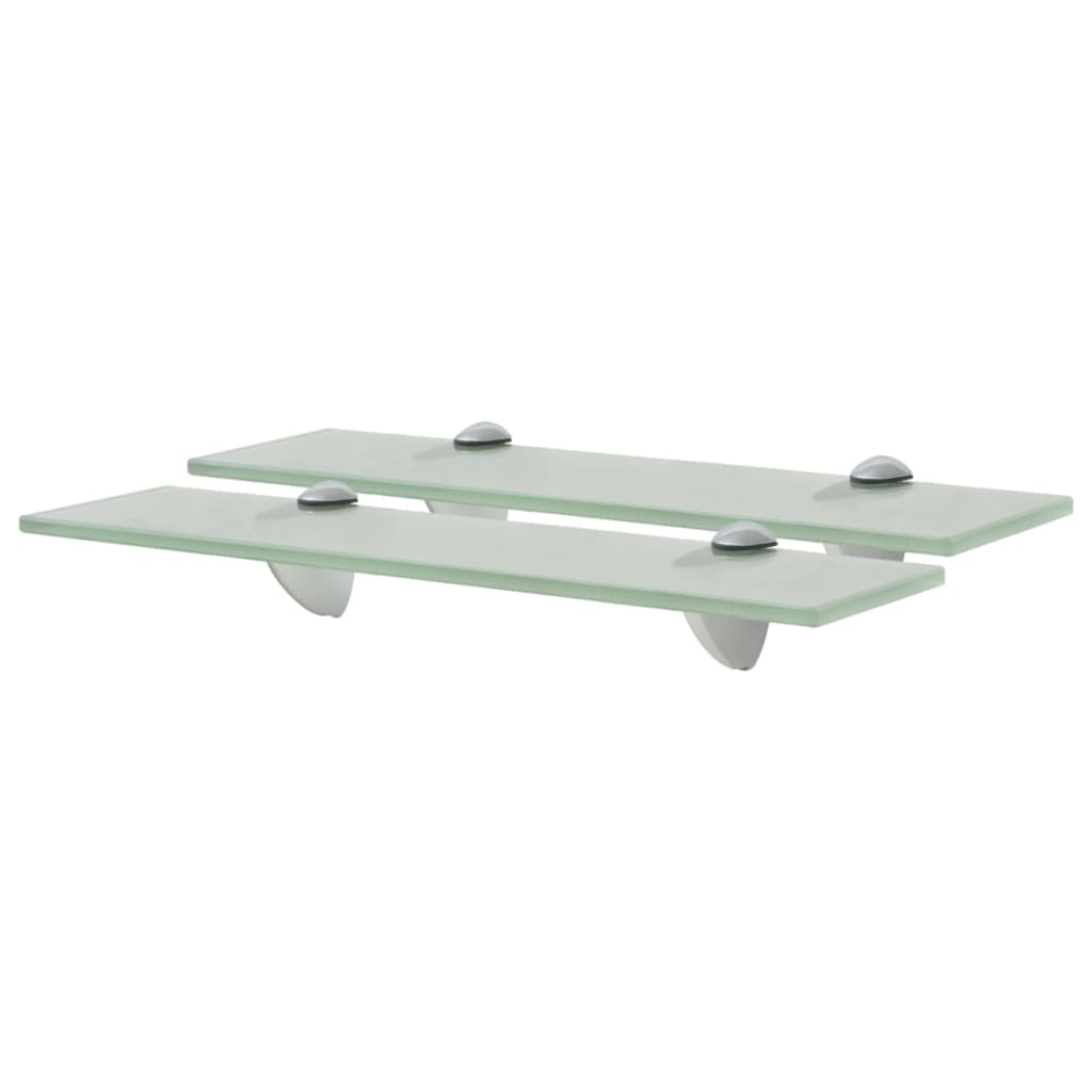 Rafturi suspendate, 2 buc,. 40 x 10 cm, sticlă, 8 mm - Lando