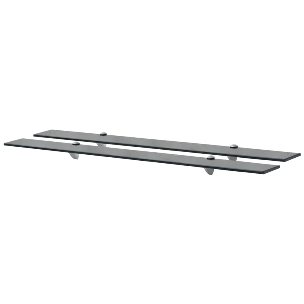 Rafturi suspendate, 2 buc., 100 x 20 cm, sticlă, 8 mm - Lando