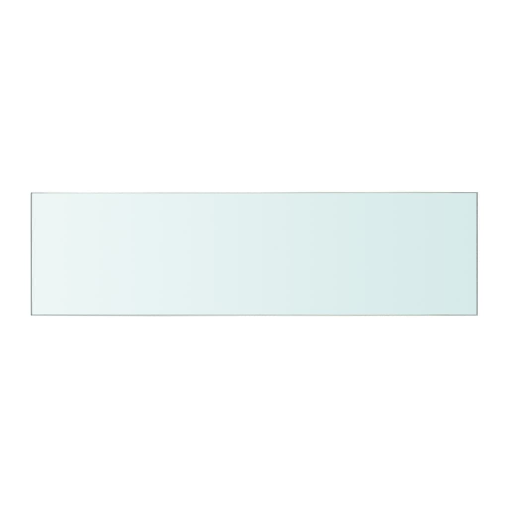 Rafturi, 2 buc., 50 x 12 cm, panouri sticlă transparentă - Lando