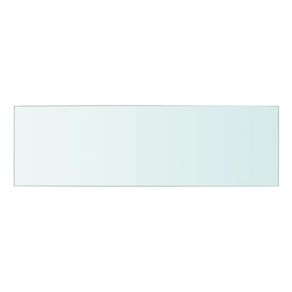 Rafturi, 2 buc., 50 x 15 cm, panouri sticlă transparentă - Lando
