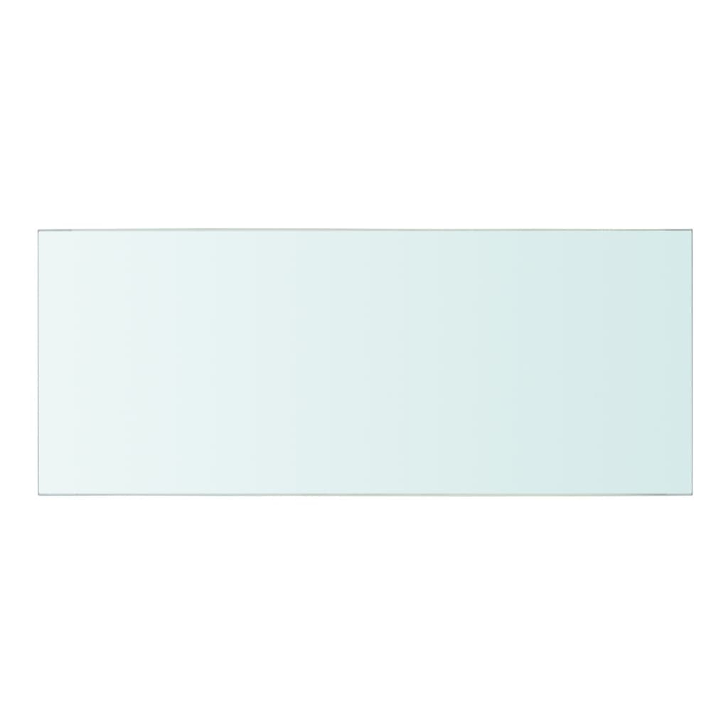 Rafturi, 2 buc., 50 x 20 cm, panouri sticlă transparentă - Lando
