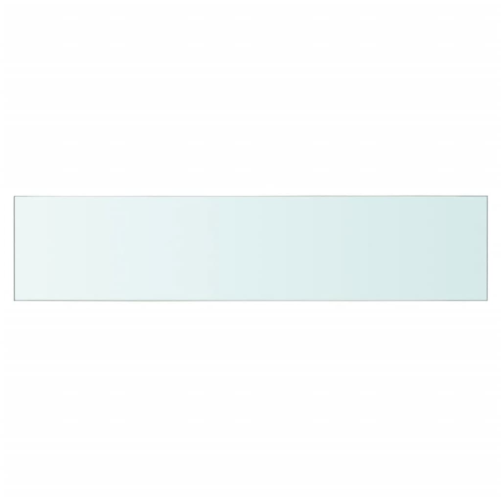 Rafturi, 2 buc., 60 x 12 cm, panouri sticlă transparentă - Lando