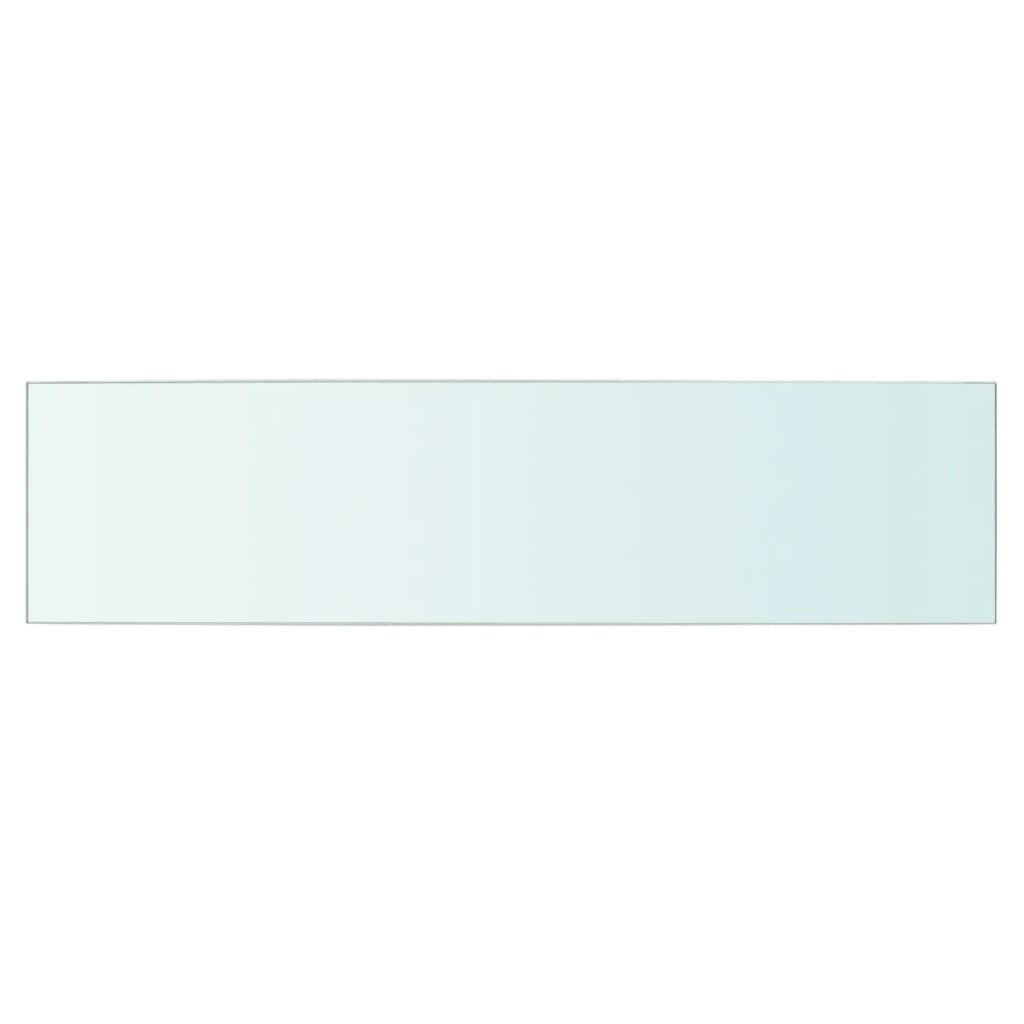 Rafturi, 2 buc., 60 x 15 cm, panouri sticlă transparentă - Lando