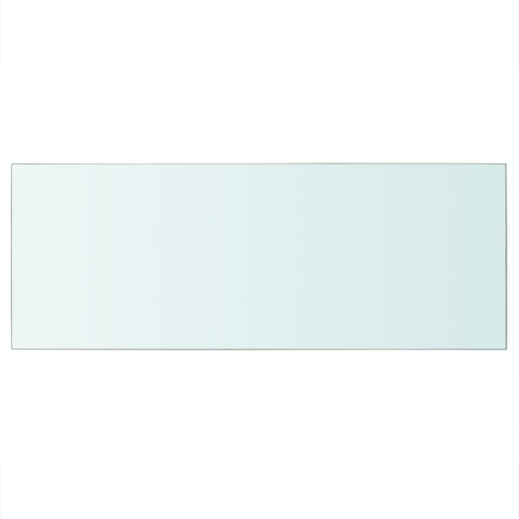 Rafturi, 2 buc., 60 x 25 cm, panouri sticlă transparentă - Lando