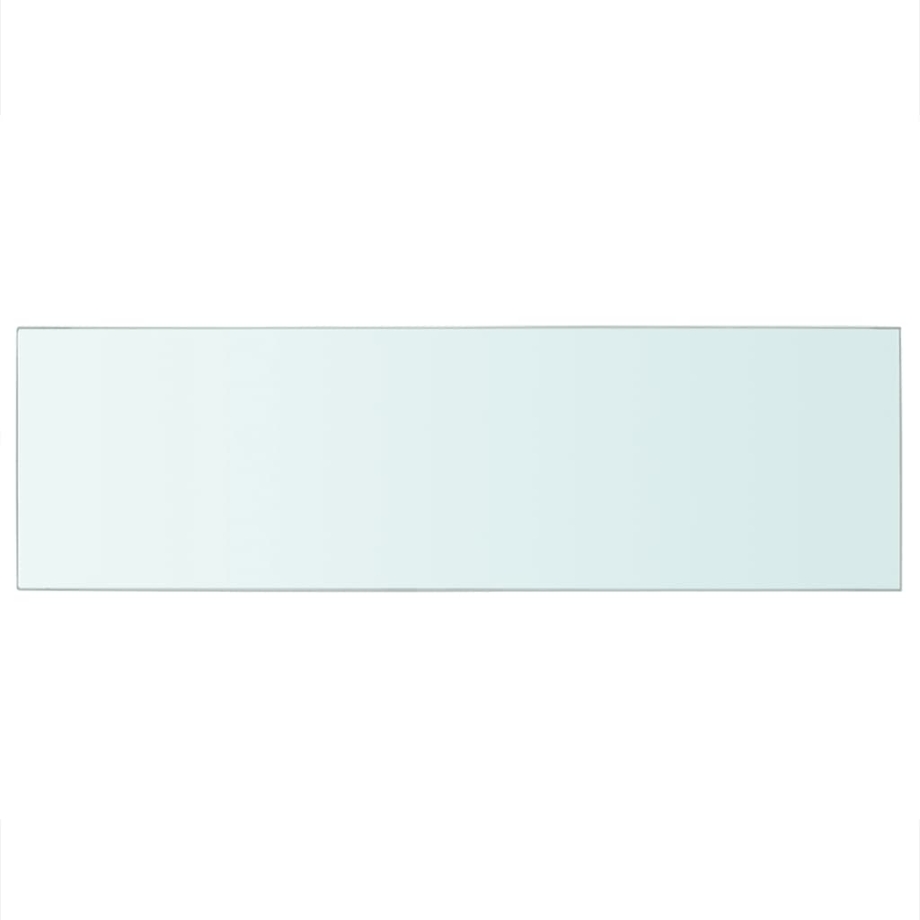 Rafturi, 2 buc., 80 x 25 cm, panouri sticlă transparentă - Lando