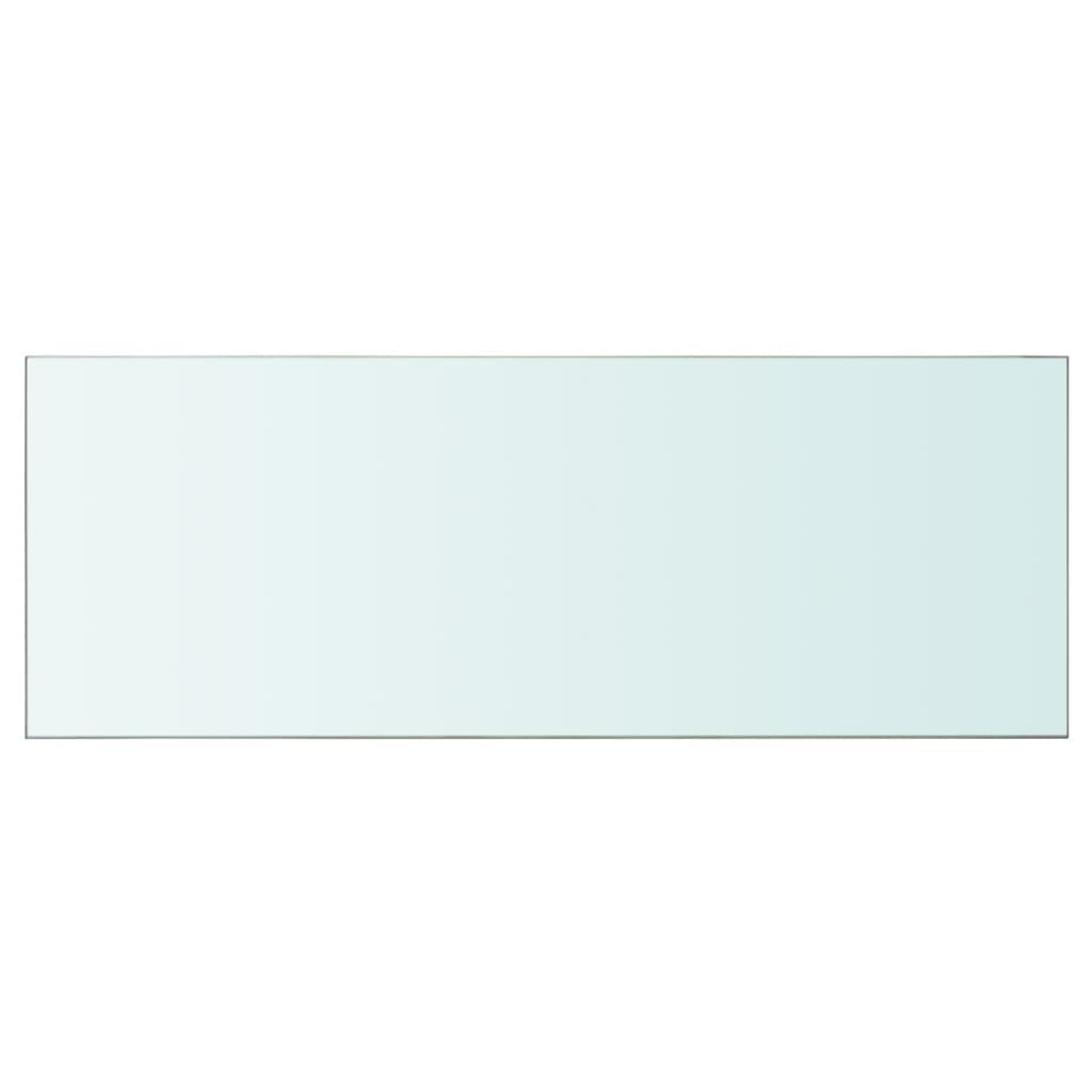 Rafturi, 2 buc., 80 x 30 cm, panouri sticlă transparentă - Lando