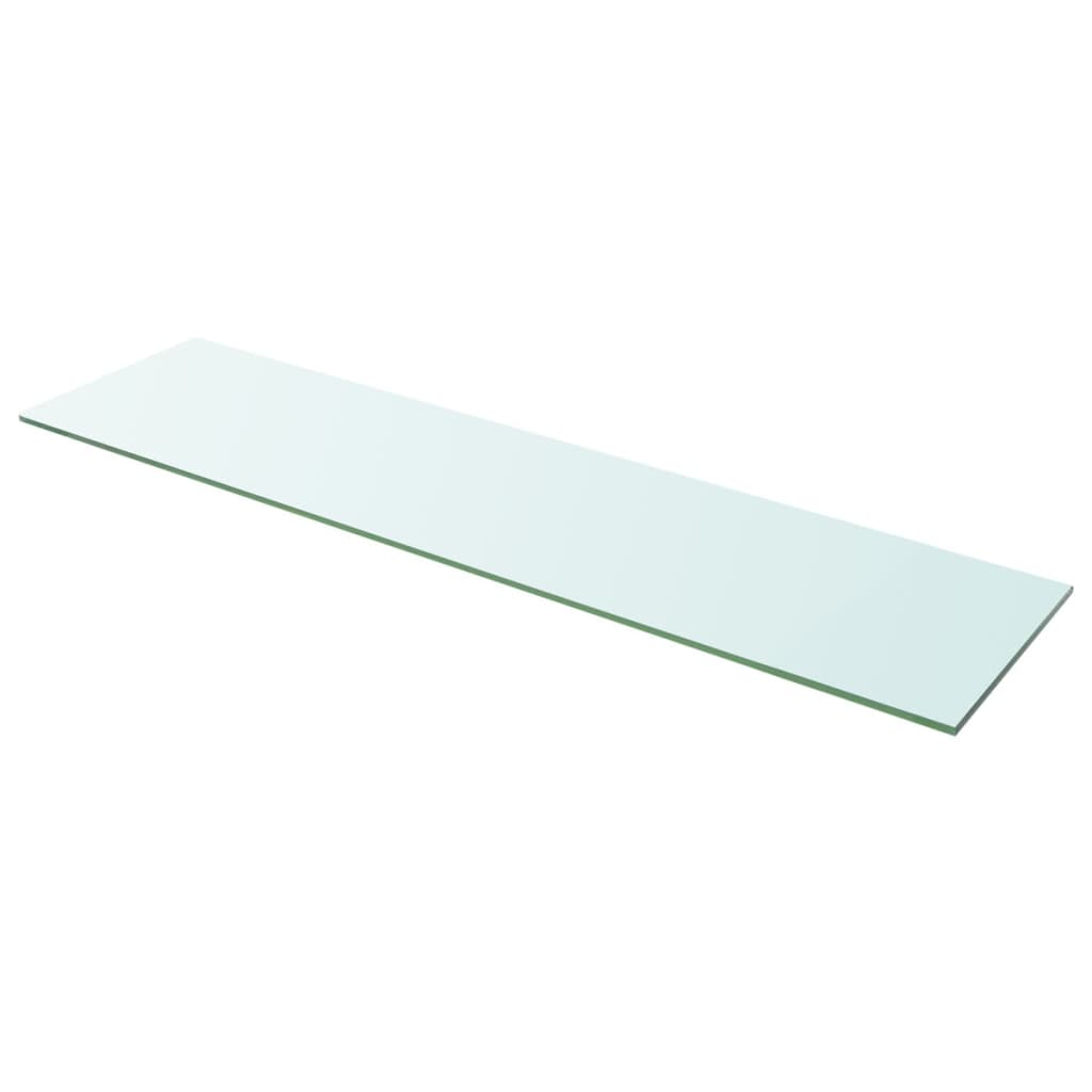 Rafturi, 2 buc., 100 x 25 cm, panouri sticlă transparentă - Lando