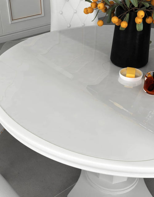 Încărcați imaginea în vizualizatorul Galerie, Folie de protecție masă, transparent, Ø 70 cm, PVC, 2 mm - Lando
