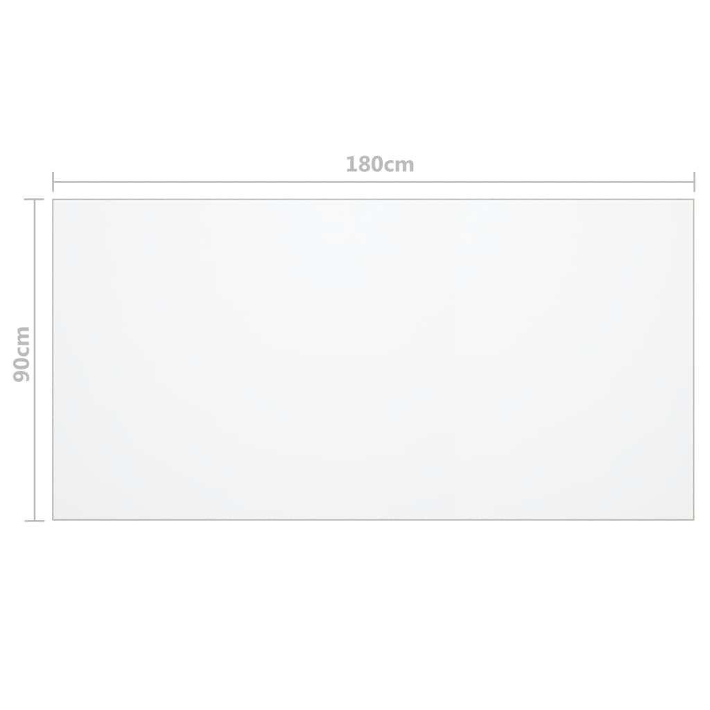 Folie de protecție masă, transparent, 180 x 90 cm, PVC, 1,6 mm - Lando
