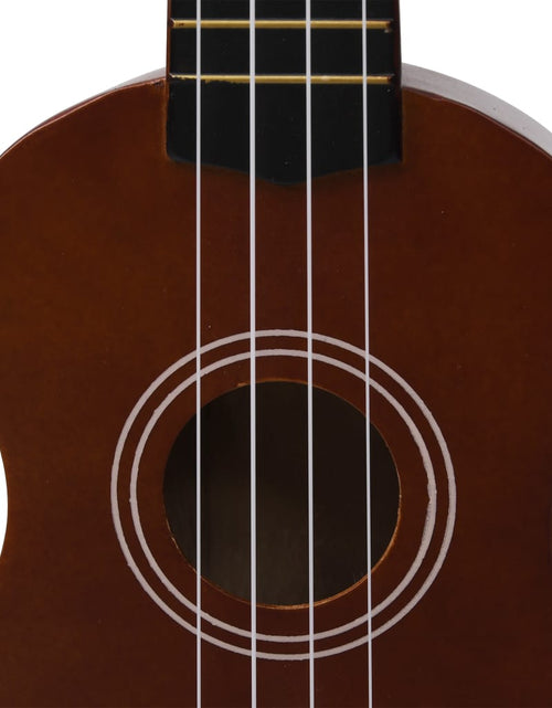 Загрузите изображение в средство просмотра галереи, Set de ukulele soprano, pentru copii, cu husă, 21&quot;, lemn închis Lando - Lando
