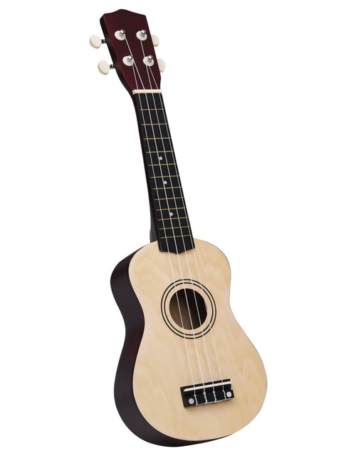 Загрузите изображение в средство просмотра галереи, Set de ukulele soprano, pentru copii, cu husă, lemn deschis 21&quot; Lando - Lando
