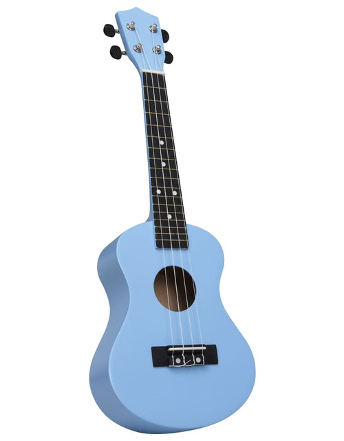 Загрузите изображение в средство просмотра галереи, Set de ukulele soprano, pentru copii, cu husă, bleu, 23&quot; Lando - Lando
