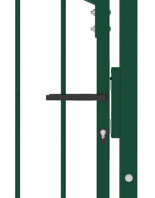 Загрузите изображение в средство просмотра галереи, Poartă de gard cu țepușe, verde, 100x125 cm, oțel Lando - Lando
