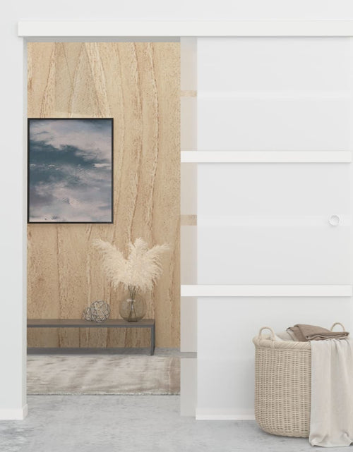Încărcați imaginea în vizualizatorul Galerie, Ușă glisantă cu opritoare soft, 90x205 cm, sticlă ESG/aluminiu Lando - Lando
