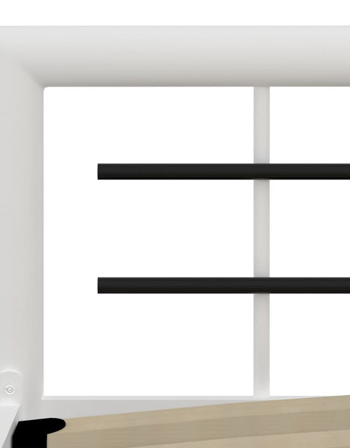 Загрузите изображение в средство просмотра галереи, Cadru de pat, alb și negru, 100 x 200 cm, metal - Lando
