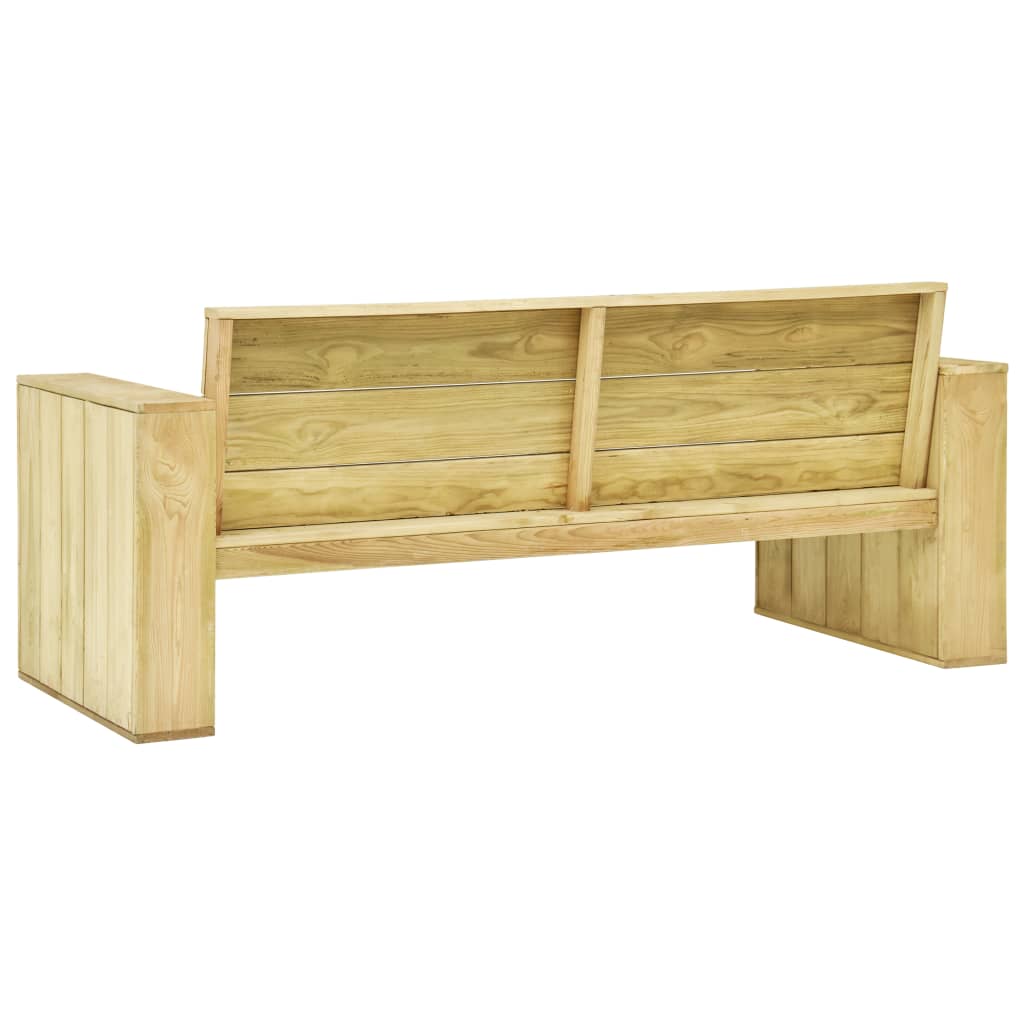 Set mobilier de grădină, 2 piese, lemn de pin tratat - Lando